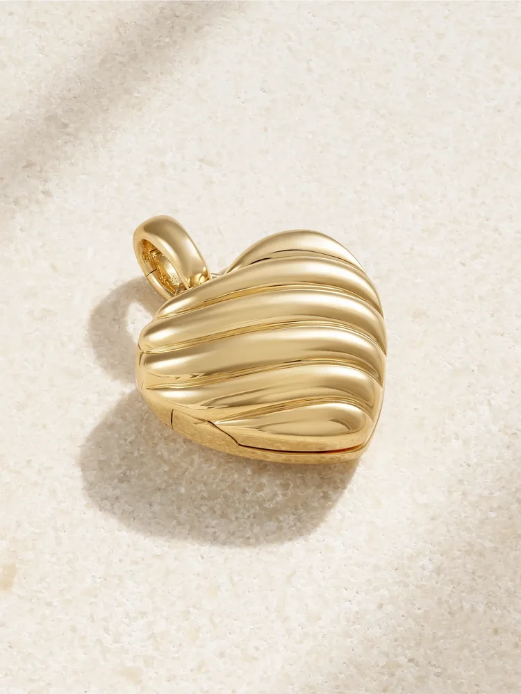 Amulets Sculpted Cable 18-karat gold pendant