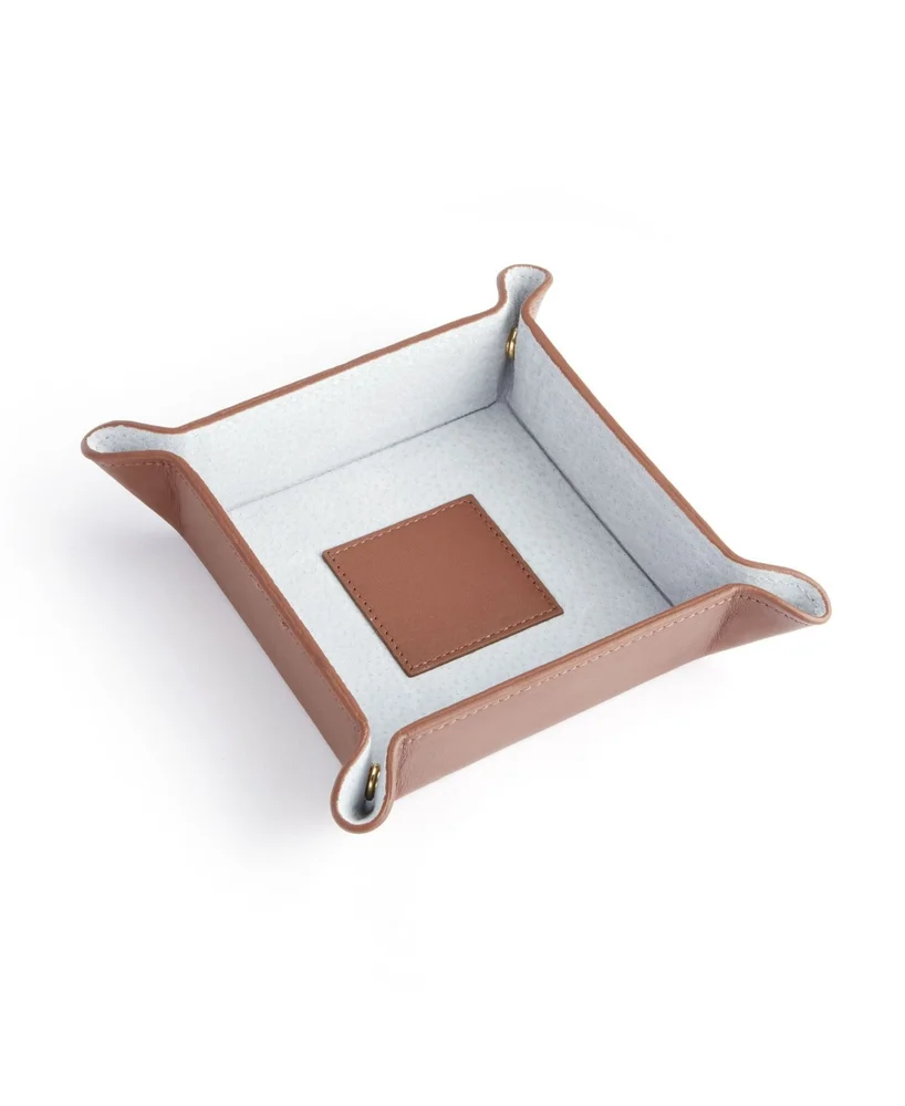 Suede Lined Catchall Valet Tray