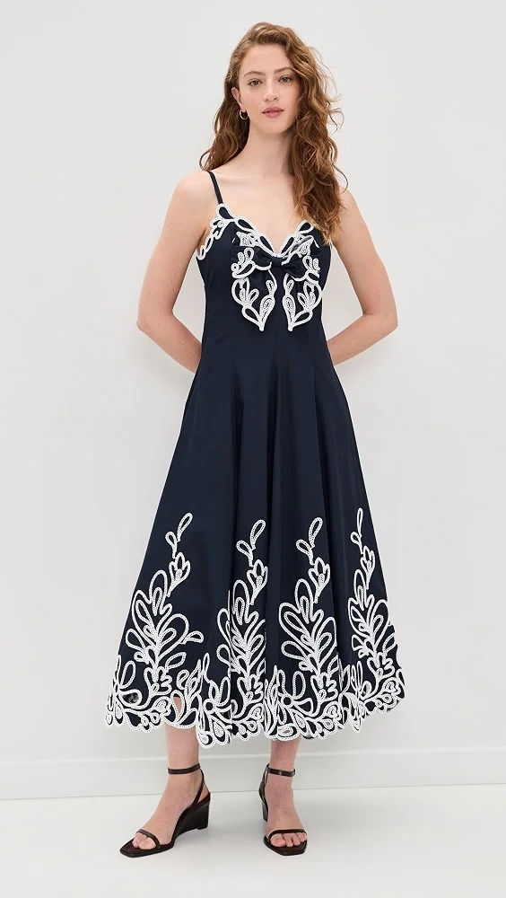 Bloom Embroidered Dama Dress