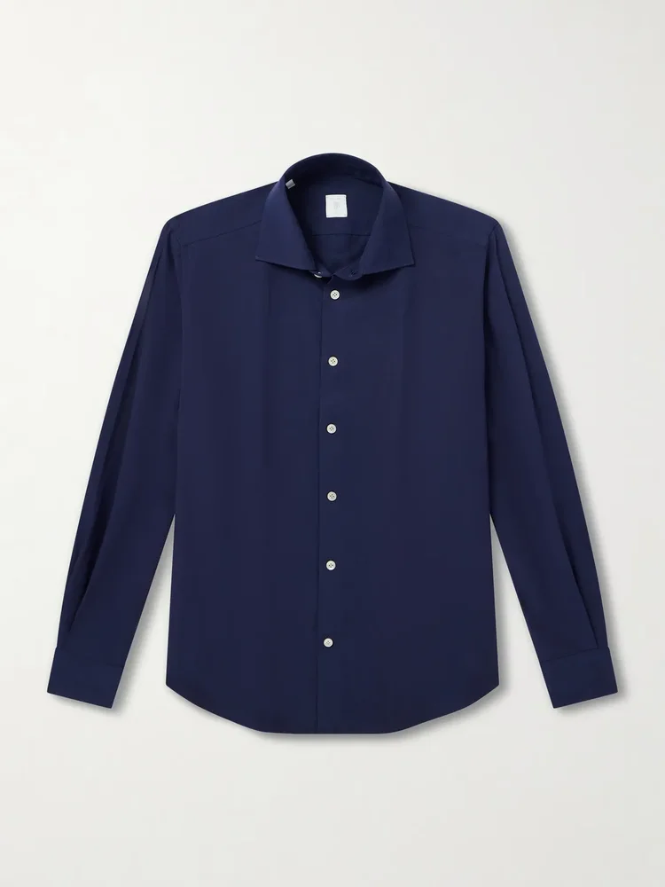 Lyocell, Linen and Cotton-Blend Shirt