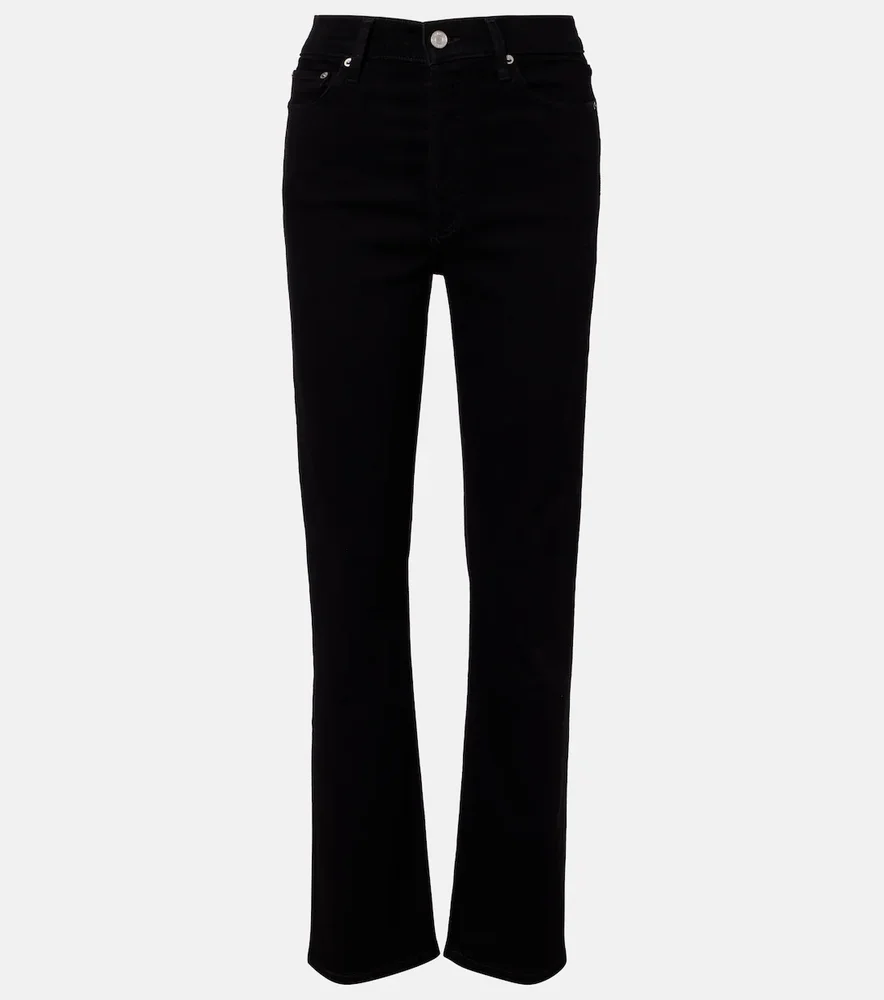 90’s Pinch Waist high-rise straight jeans