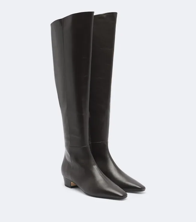 Ilaria leather over-the-knee boots