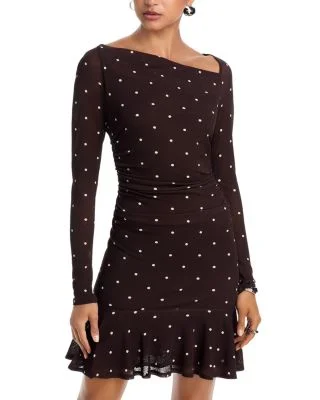 RailsCelano Ruffled Hem Dress