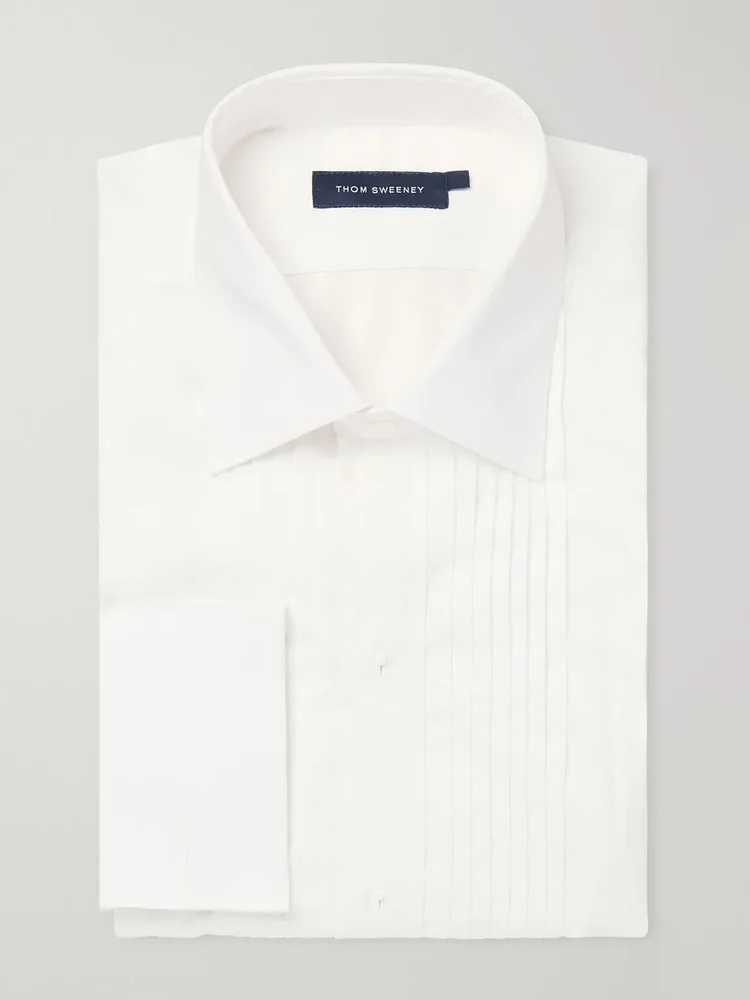 Duke of York Classic-Collar Cotton and Tencel-Blend Poplin Shirt