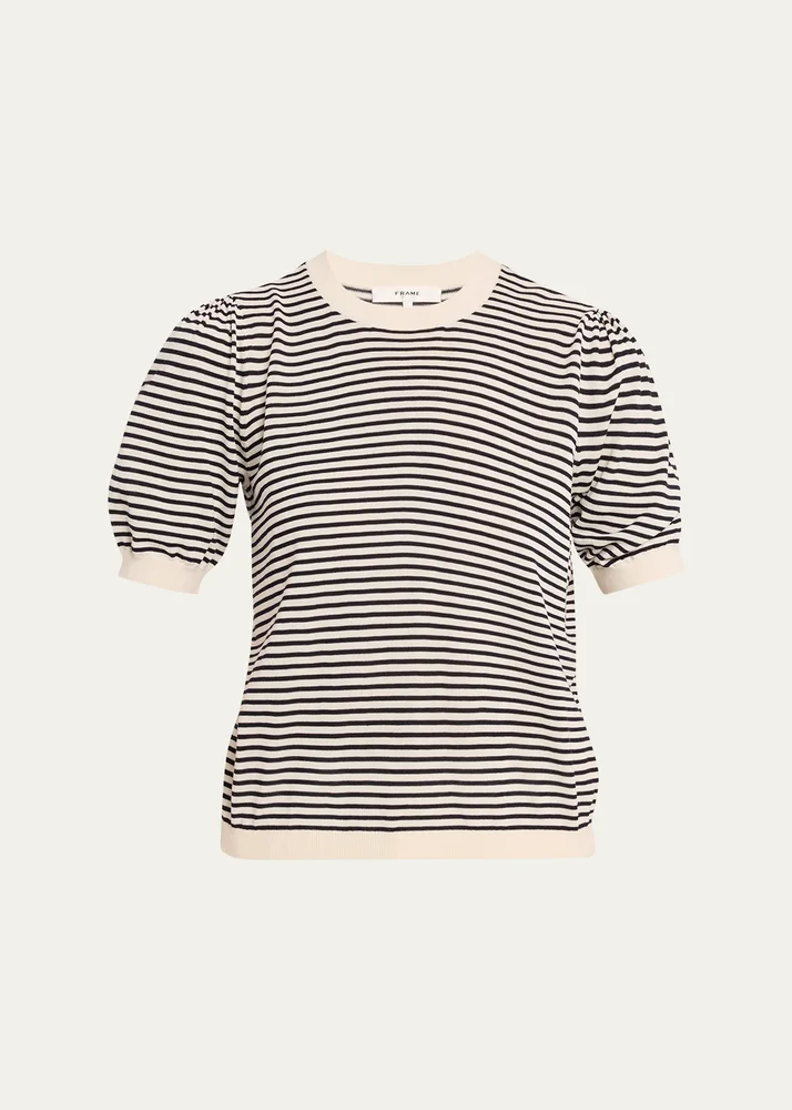 The Striped Gather Sweater
