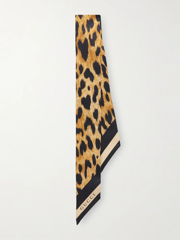 Heritage Animal Print Silk Twill Scarf