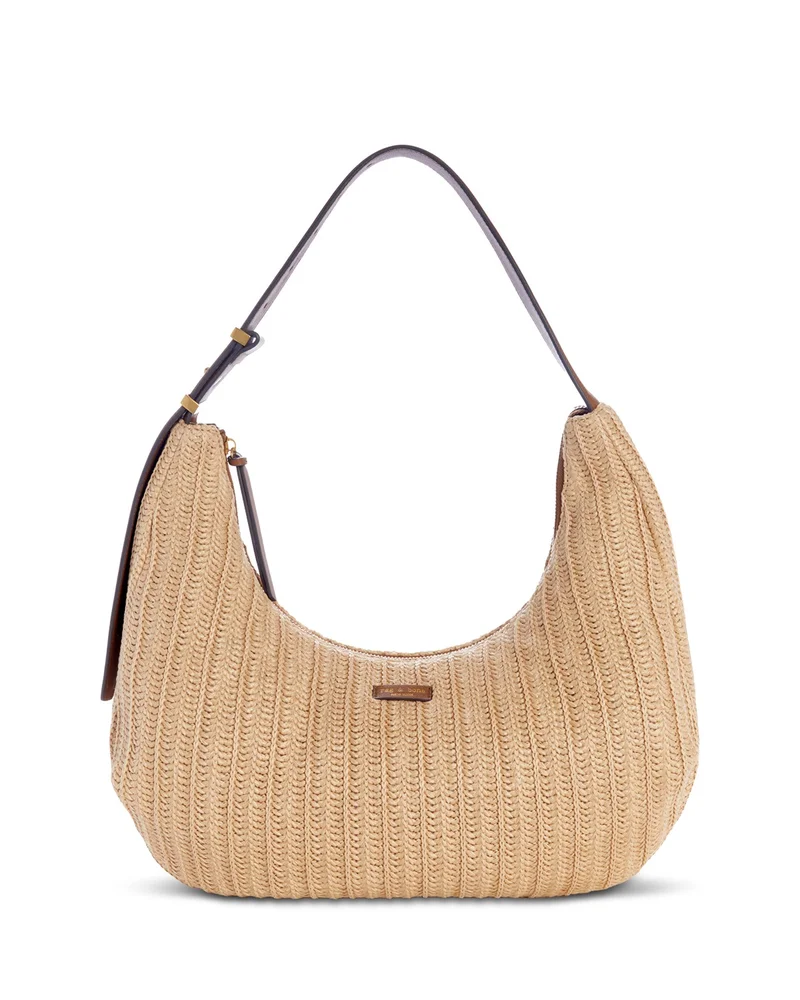 Hudson Large Paper Straw Hobo Bag