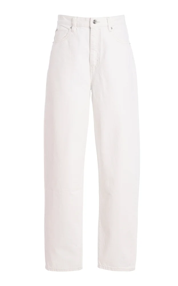 The Neat Rigid High-Rise Barrel-Leg Jeans