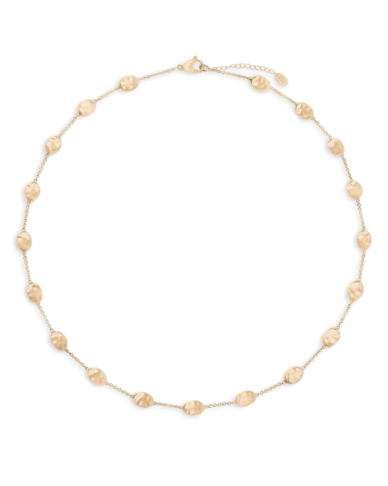 18K Yellow Gold Siviglia Bead Station Necklace, 16"