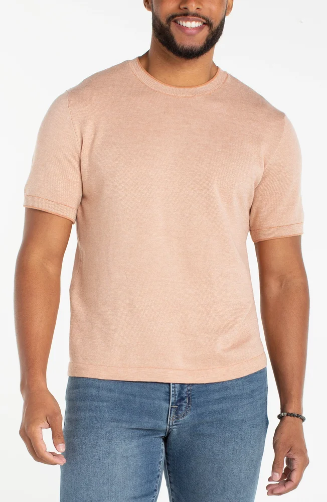 100% Organic Cotton Mesh-Stitch Sweater Polo