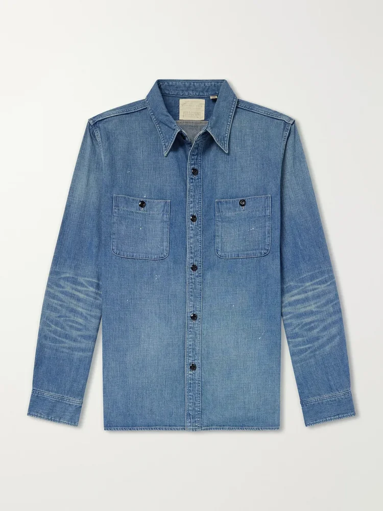 Distressed Denim Shirt