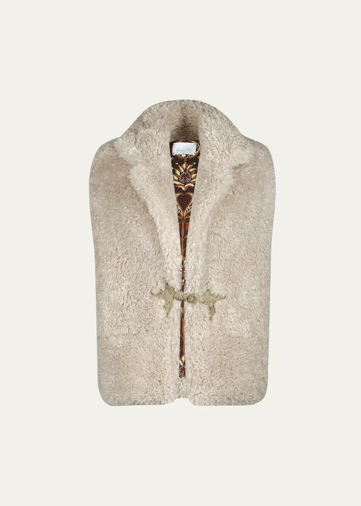 Western Whimsy Shearling Vest