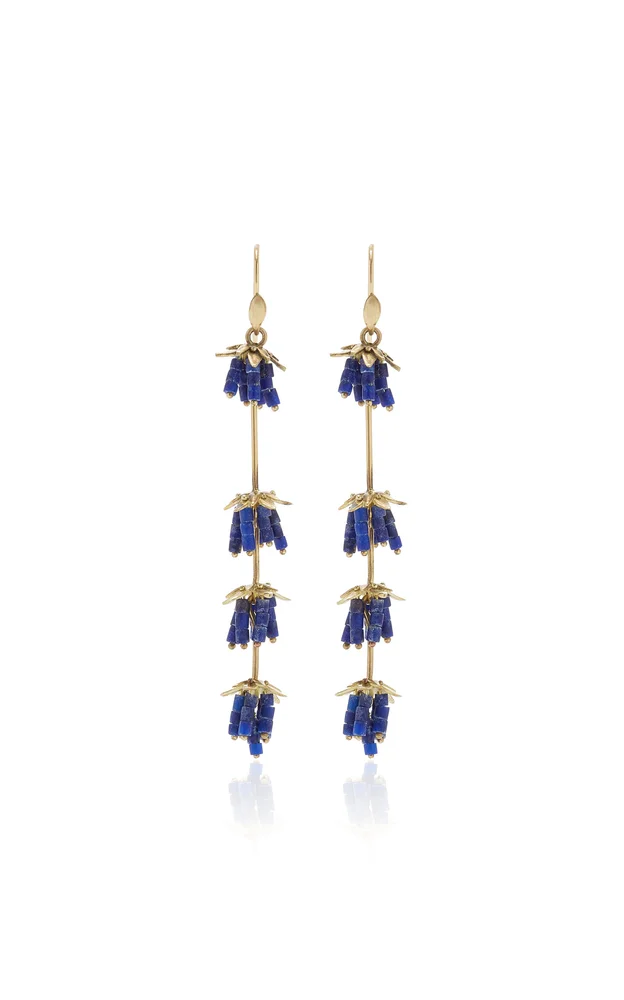 Lapis Lavender Earrings