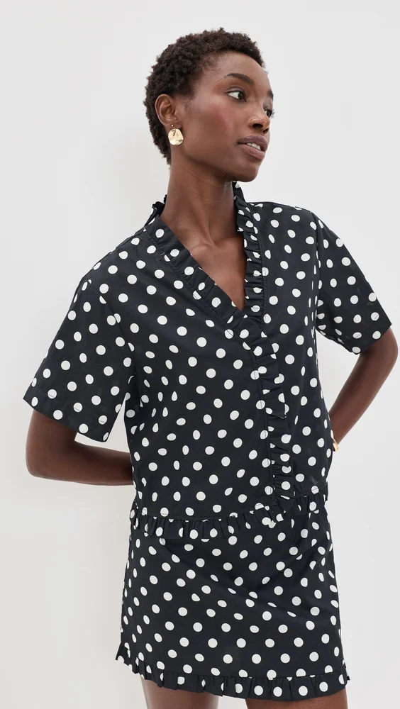 Polka Dot Piper Top