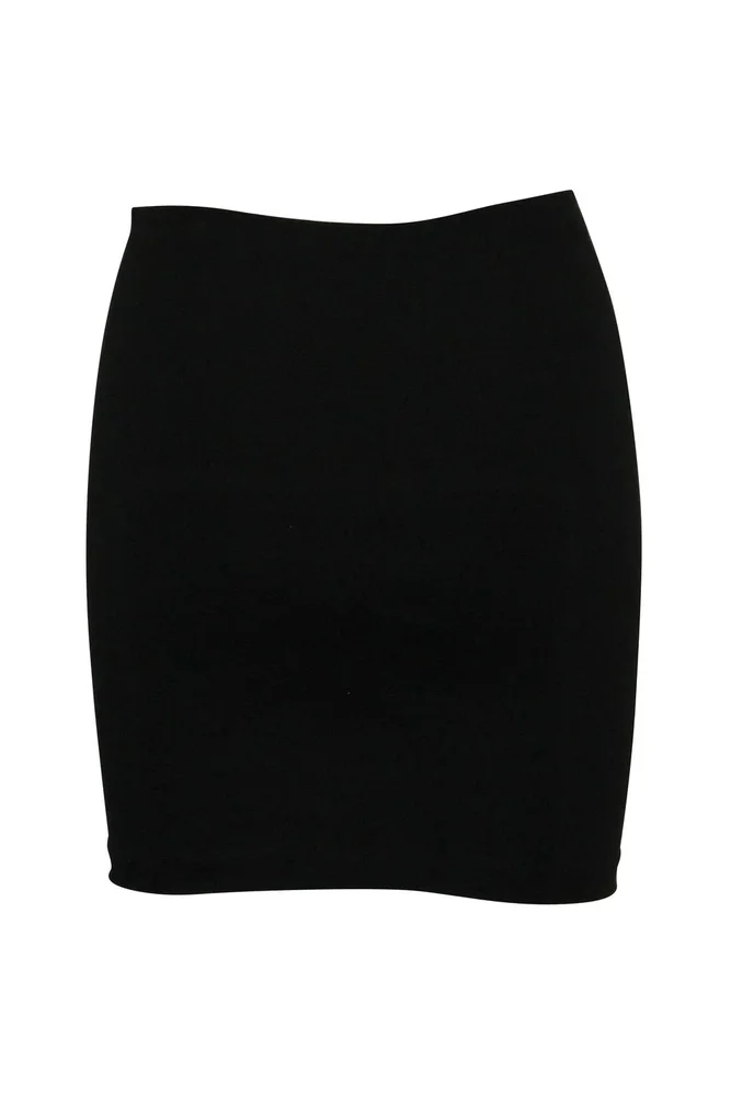 The Row Mini Skirt in Black Polyester
