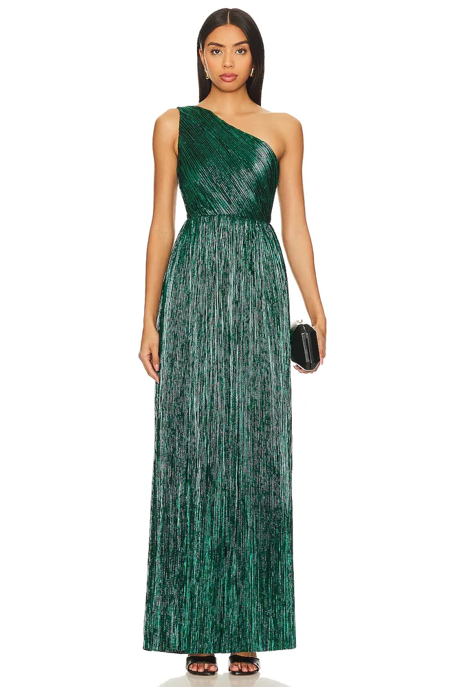 Claire Pleated Gown