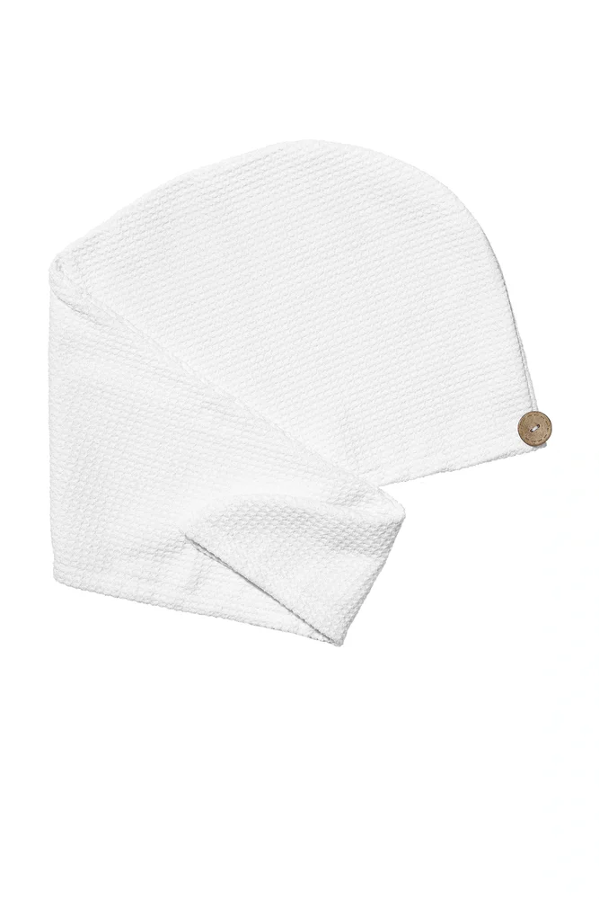 Luxe Turban Towel With Waffle Microfiber