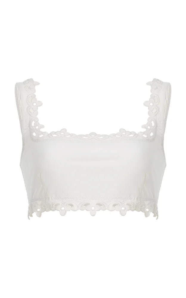 Leila Eyelet Bikini Top