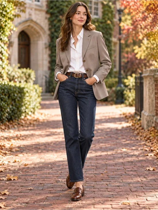 Single-Breasted Wool Blazer