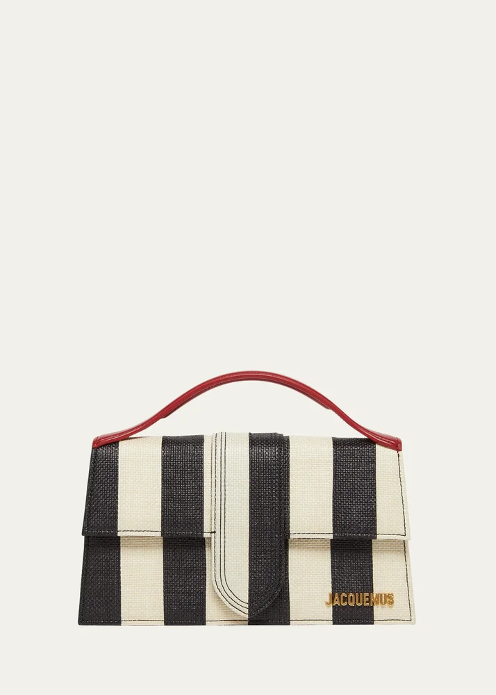 Le Grand Bambino Striped Top-Handle Bag