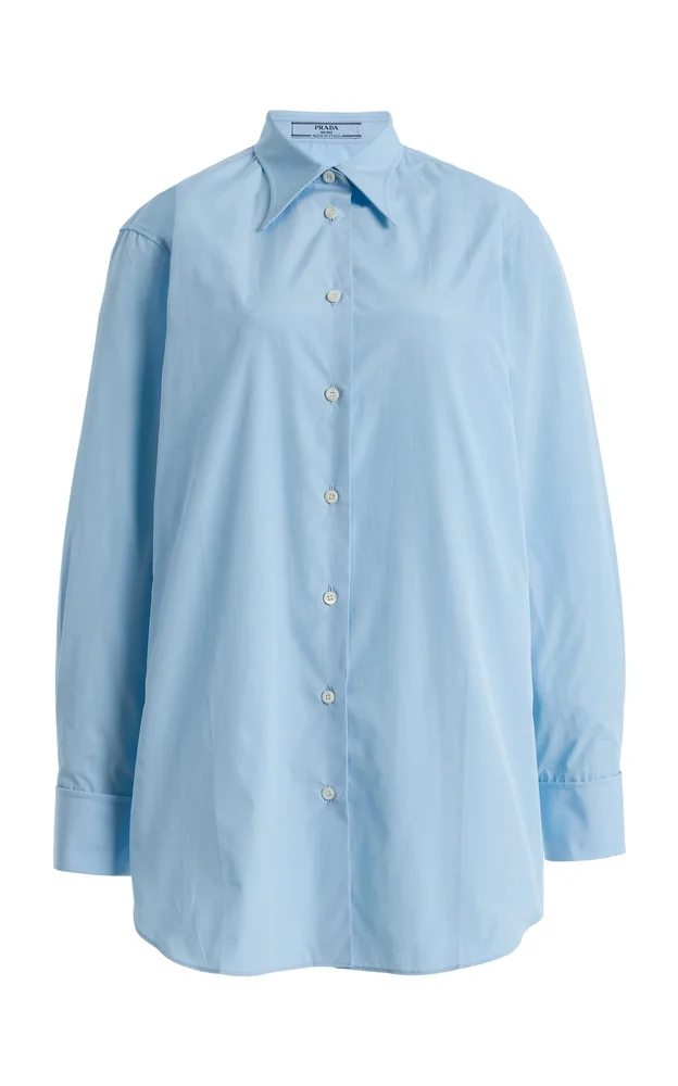 Crinkled Poplin Shirt
