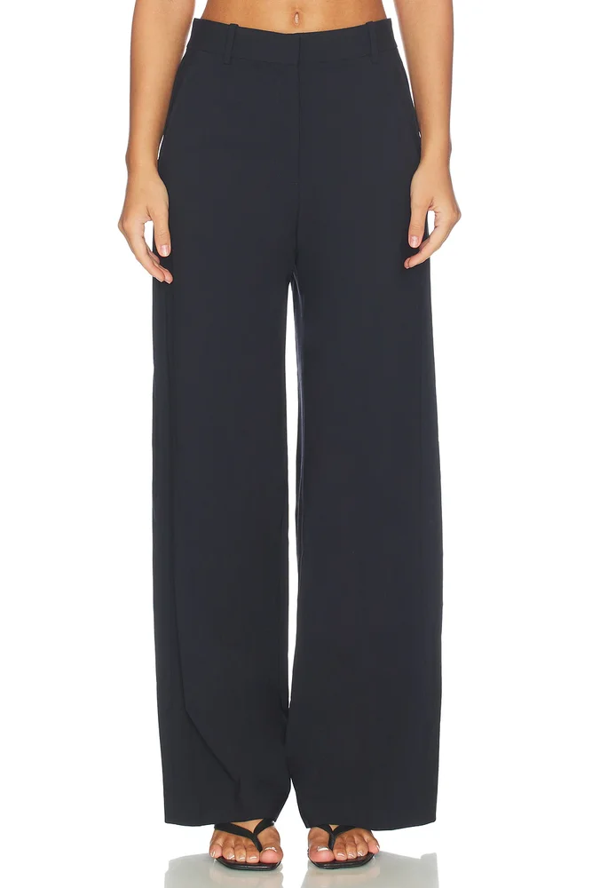 Classic Pleated Trousers, Deep Navy