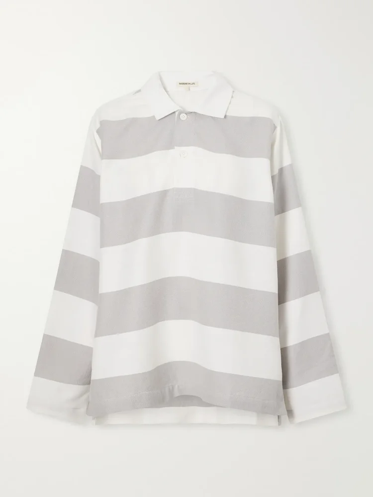 The Rugby striped cotton Oxford shirt