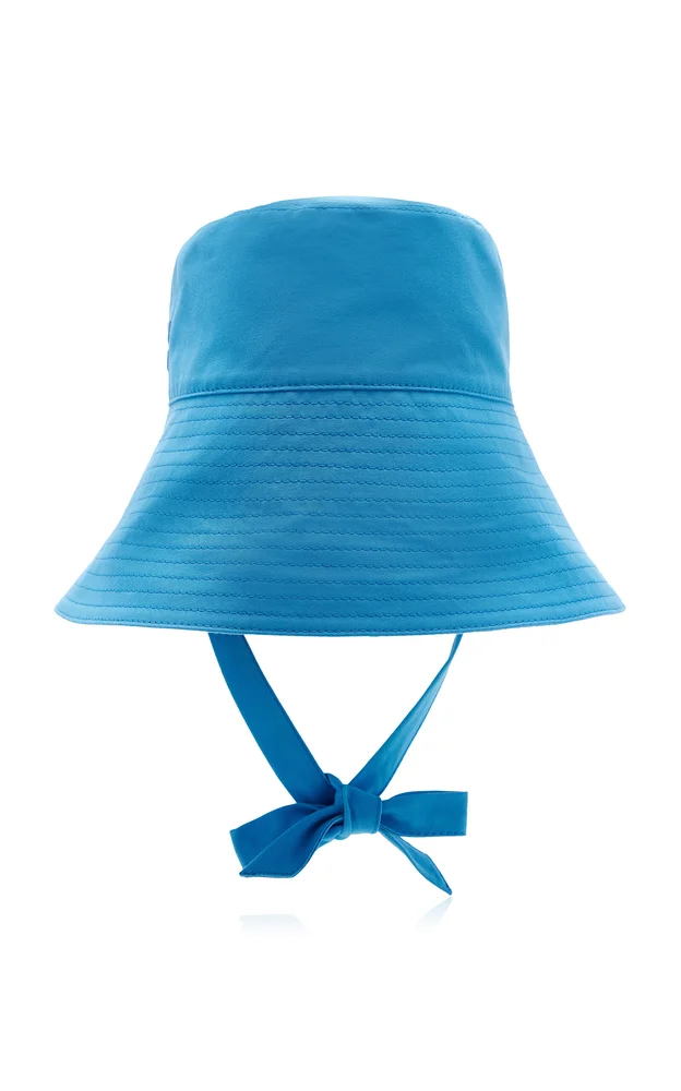 Wide-Brimmed Cotton Bucket Hat