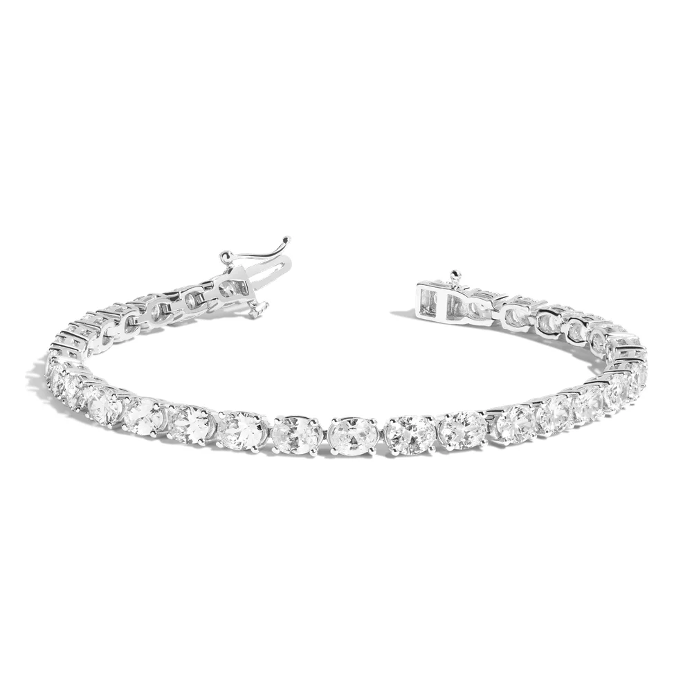 Lab Grown Diamond Oval Tennis Bracelet