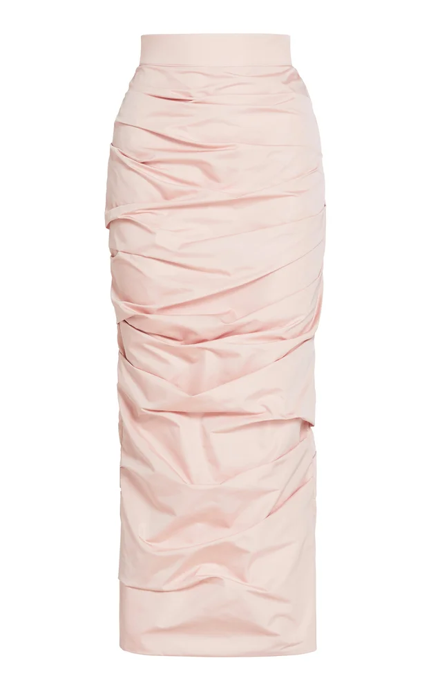 Tatler Silk-Blend Midi Skirt