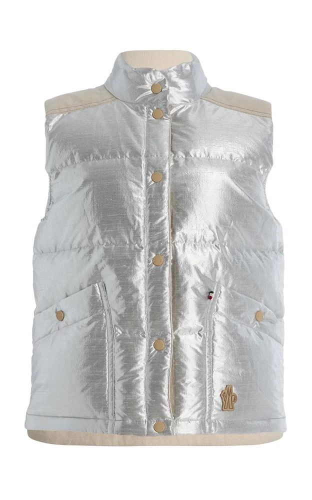 Pinchot Lamé Down Vest