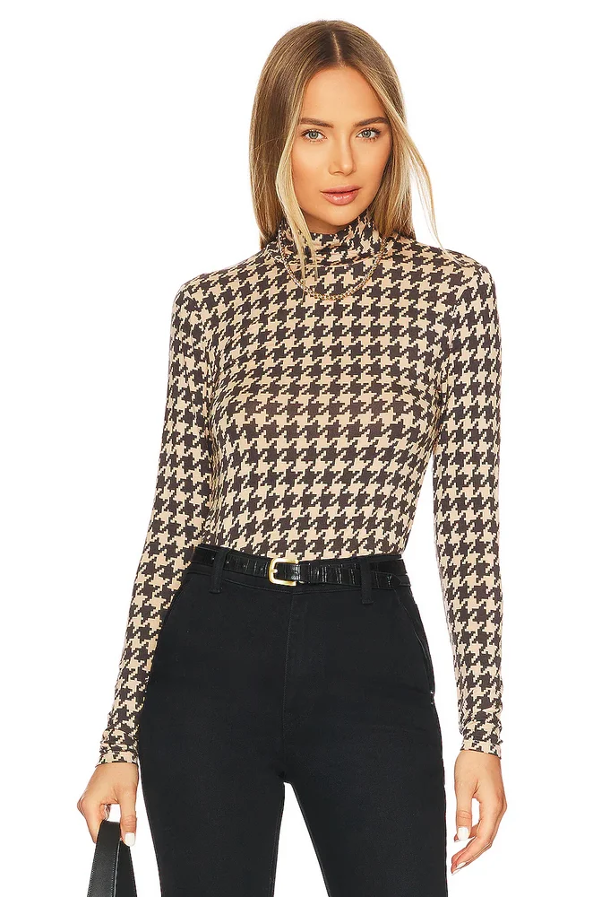 Slinky Mock Turtleneck Top