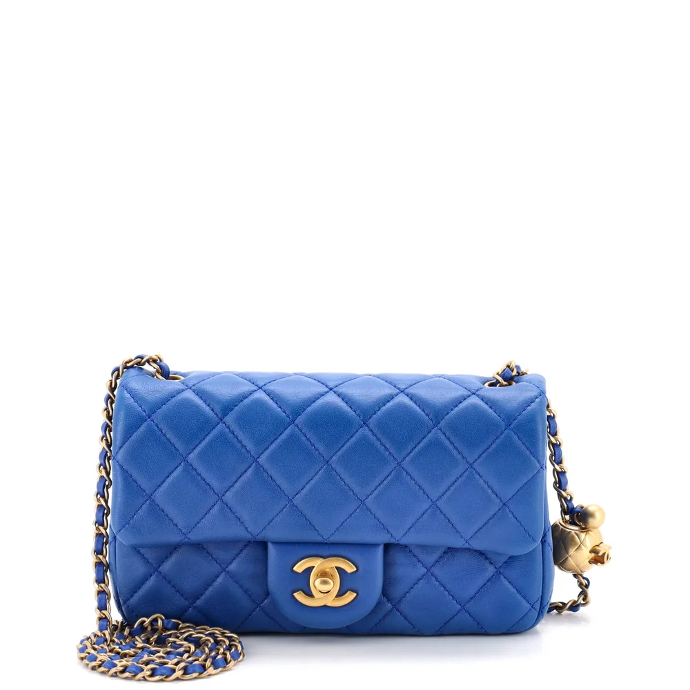 Pre-Owned Chanel Mini Pearl Crush Flap Bag 20cm
