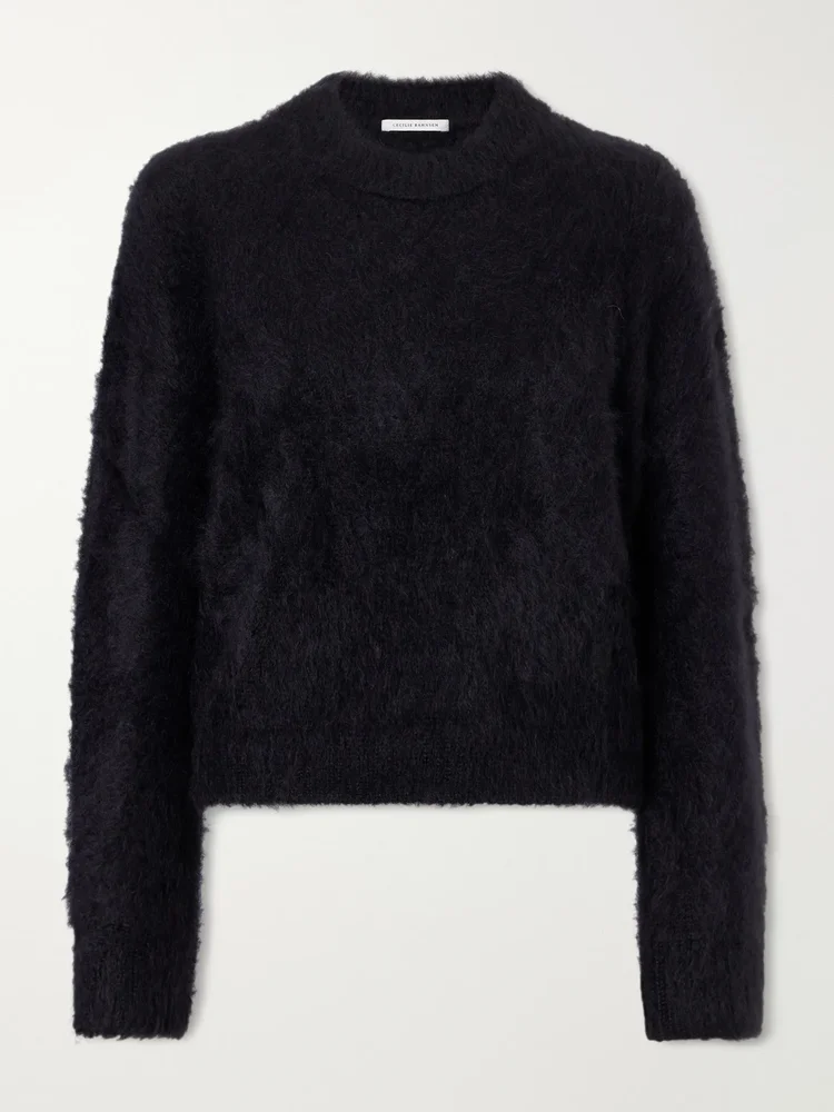 Firall brushed mohair and silk-blend sweater