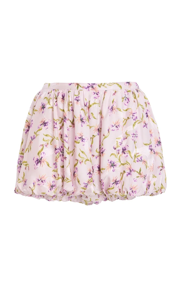 Zinnia Silk Balloon Shorts