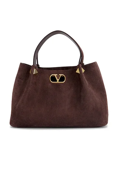 V Logo Signature Small Tote Bag