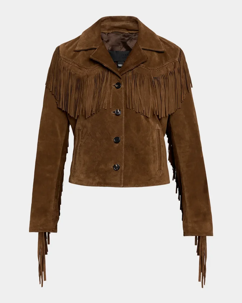 Eloi Fringed Suede Jacket
