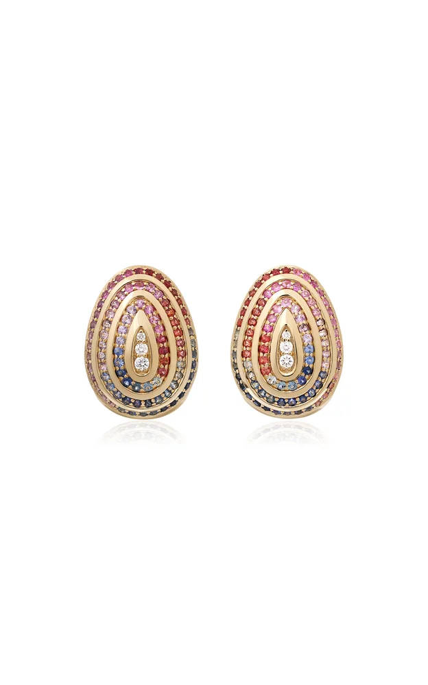 Cosmic Egg Confetti Orbit Earrings
