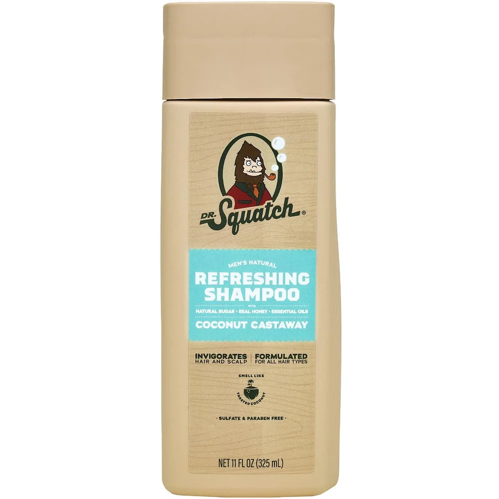 Men's Natural Shampoo, Coconut Castaway