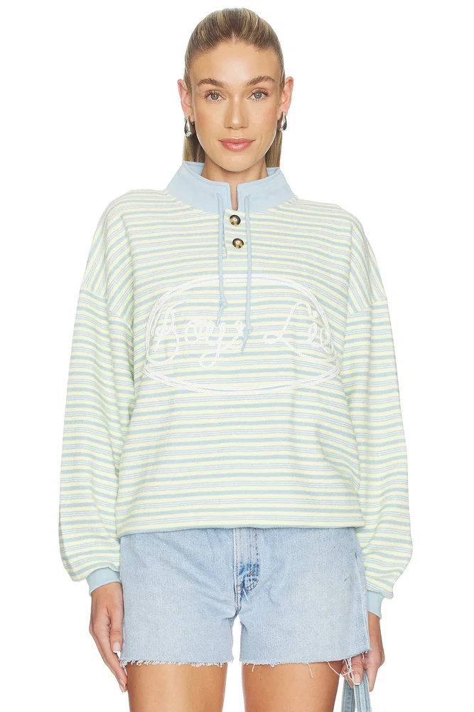 Honor Roll Henley Crewneck Sweatshirt