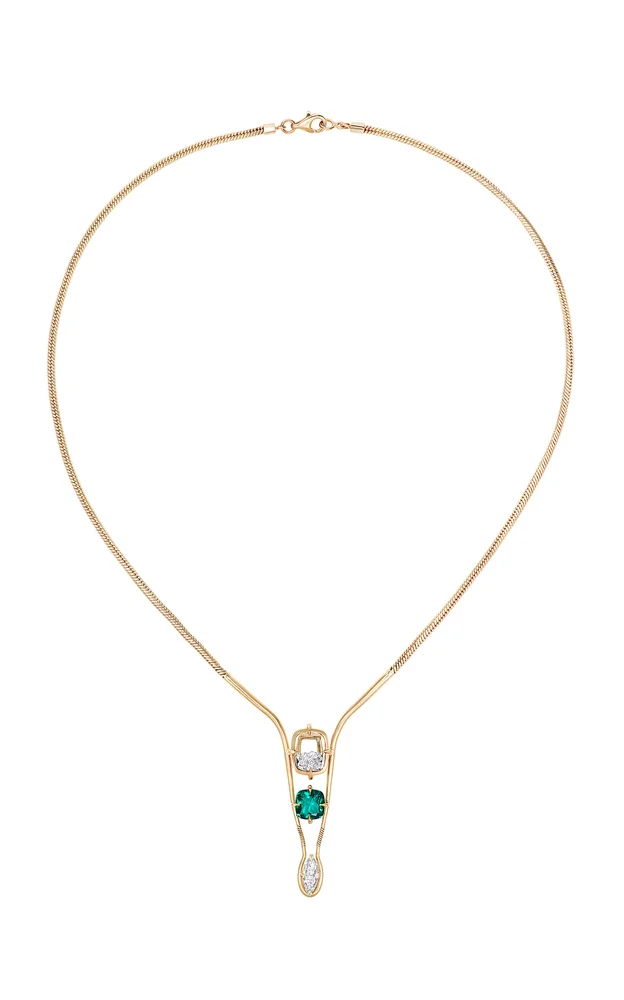 18k Yellow Gold Ita Y Necklace
