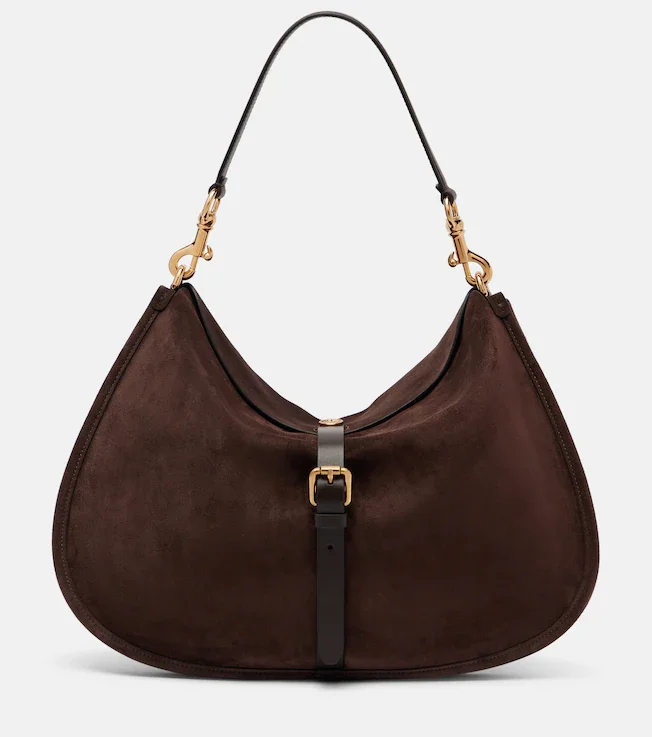 Pony Small suede tote bag