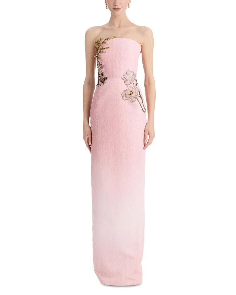 Strapless Beaded Gown