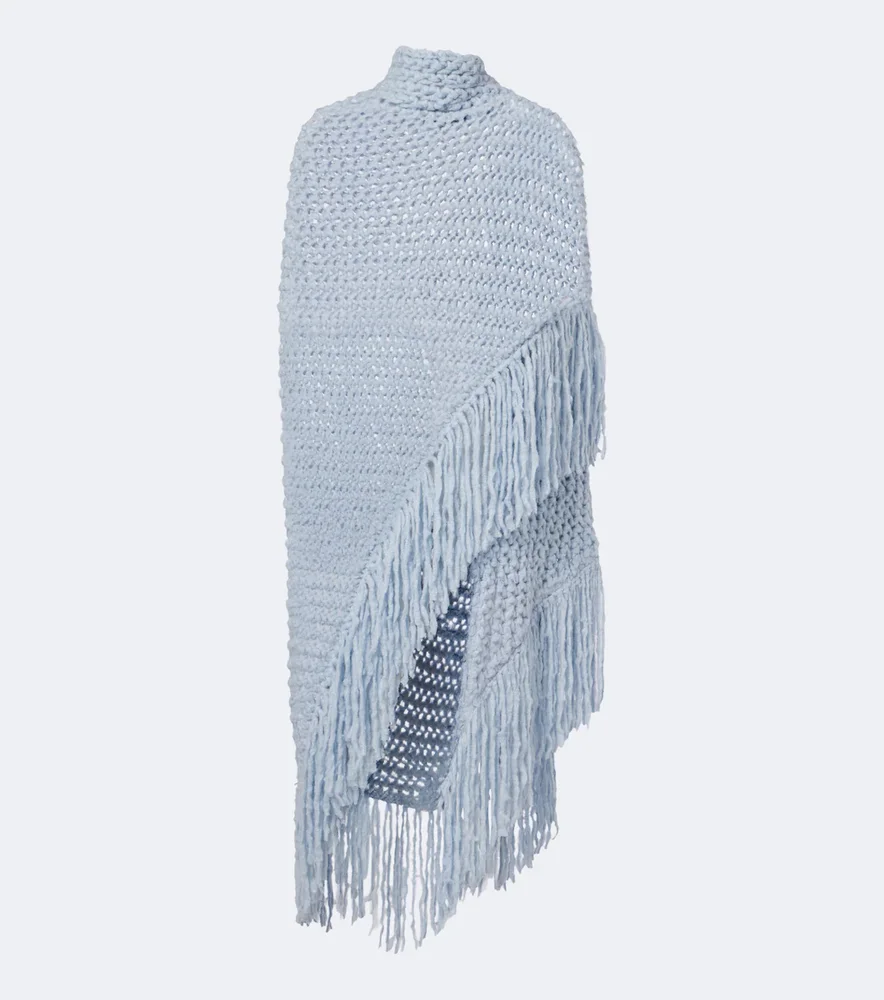 Lauren fringed cashmere shawl