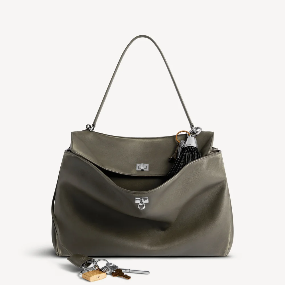 Rodeo Handbag Large With Charms in Kaki