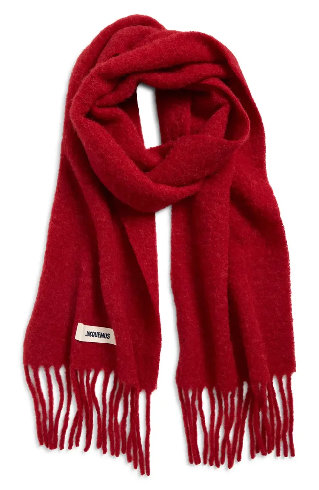 L'Écharpe Carro Mohair, Alpaca & Wool Blend Fringe Scarf