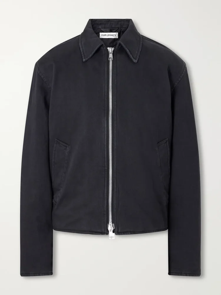 Slight Padded Organic Cotton-Twill Jacket