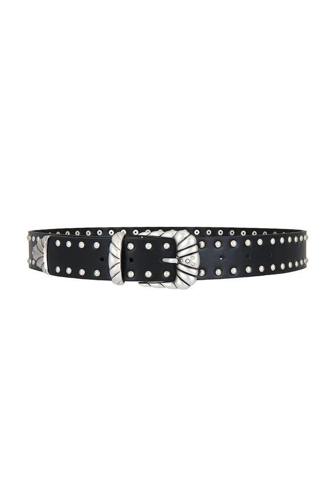 Wide Studded Western Belt