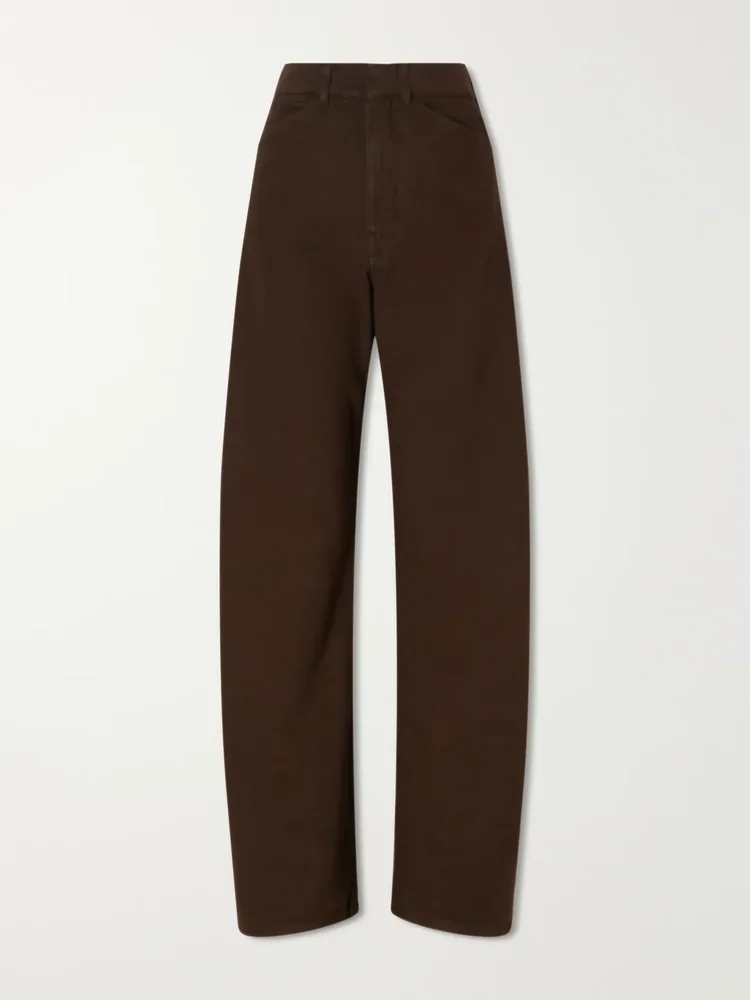 High-waist wide-leg jeans