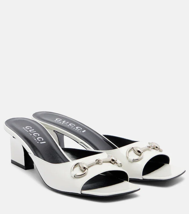 Signora Horsebit leather mules